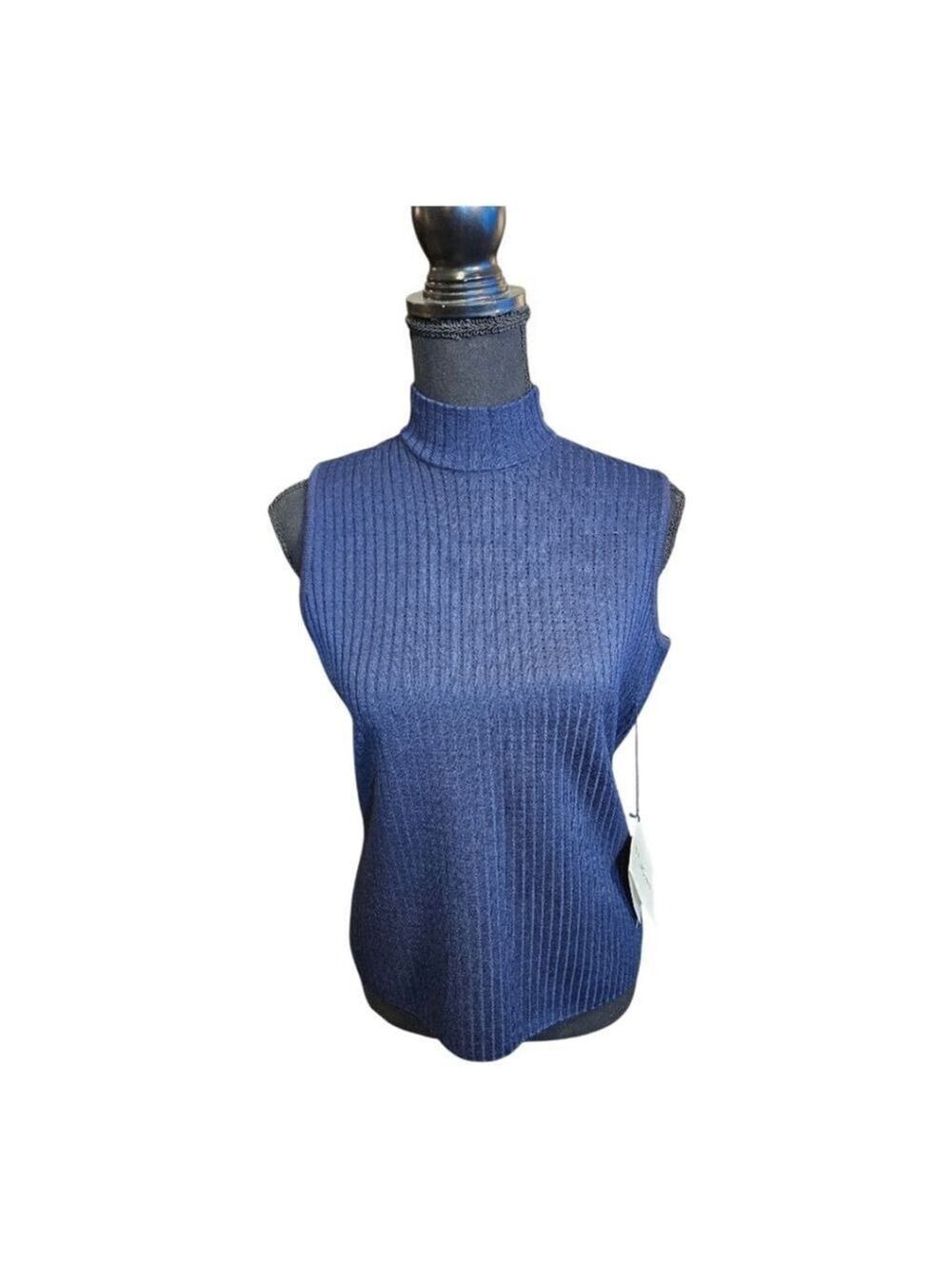 St. John Knit Top, Size S, Navy - Picture 6 of 14